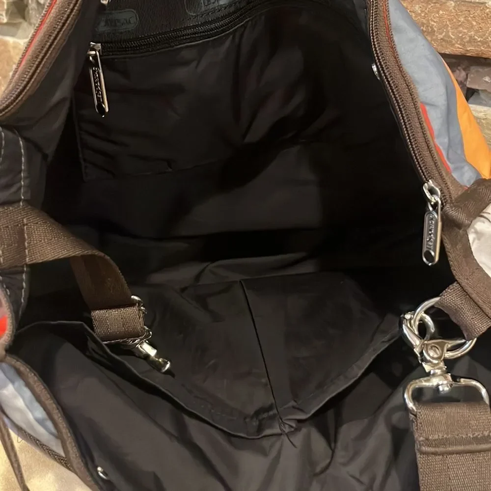 Le Sportsac Striped Ripstop Diaper Bag with Changing Pad